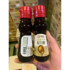 Dầu Mè Đậm Đặc Nguyên Chất Hàn Quốc Beksul Chai 110 ml